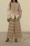 SWAYING/KNIT fleece V-neck cardigan SW202SZ53